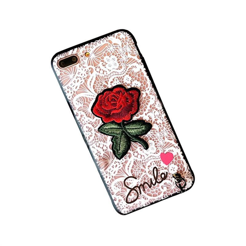 Embroidered Rose Case